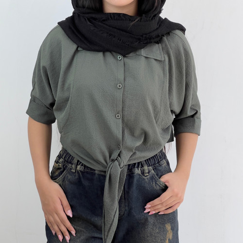 شومیز باکسی گره ای