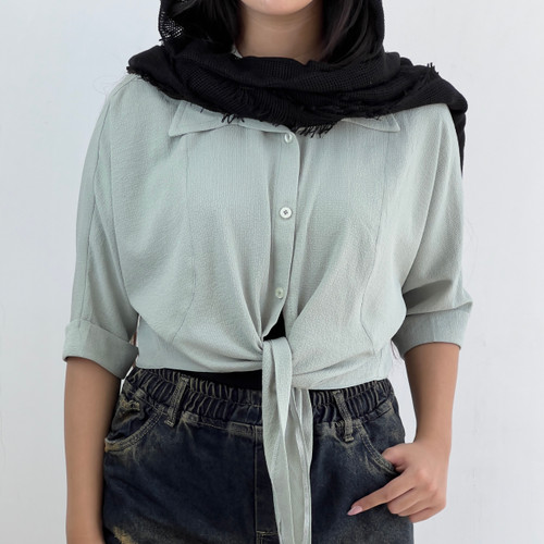 شومیز باکسی گره ای